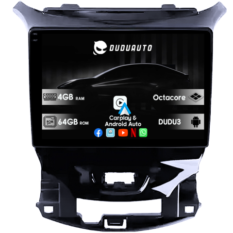 Navigatii Dedicate - Navigatie dedicata Chevrolet Cruze 2017 DUDU3, 4GB RAM 64GB ROM, Octacore, Platforma 8581, Android, Display QLED 9", DSP, Carplay&AndroidAuto