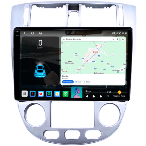 Navigatie dedicata Chevrolet Lacetti 2004-2013, 4GB RAM 64GB ROM, Octacore, Android 14, Display QLED 1K 9", Carplay&Android Auto, SIM 4G, Ventilator Activ [1]