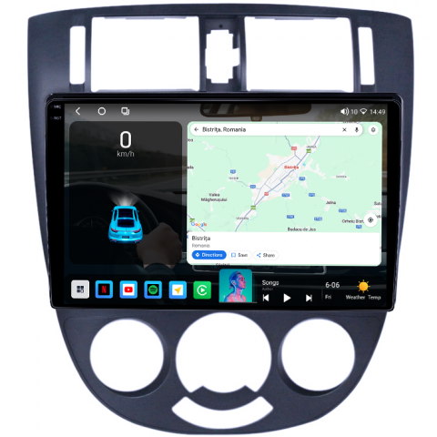 Navigatie dedicata Chevrolet Lacetti 2004-2013, 4GB RAM 64GB ROM, Octacore, Android 14, Display QLED 1K 10", Carplay&Android Auto, SIM 4G, Ventilator Activ [1]