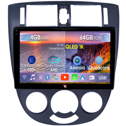 Lacetti Buick Excelle - Navigatie dedicata Chevrolet Lacetti 2004-2013, 4GB RAM 64GB ROM, Octacore, Android 14, Display QLED 1K 10", Carplay&Android Auto, SIM 4G, Ventilator Activ