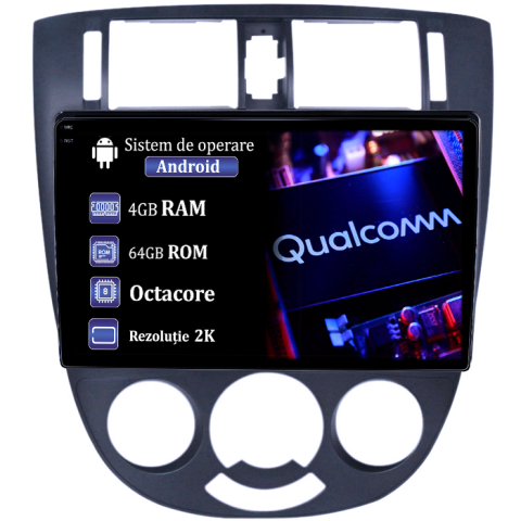Lacetti Buick Excelle - Navigatie dedicata Chevrolet Lacetti 2004-2013, 4GB RAM 64GB ROM, Procesor Qualcomm Octacore, Android 14, Rezolutie 2K, Display QLED 10", DSP, Carplay&Android Auto, SIM 4G