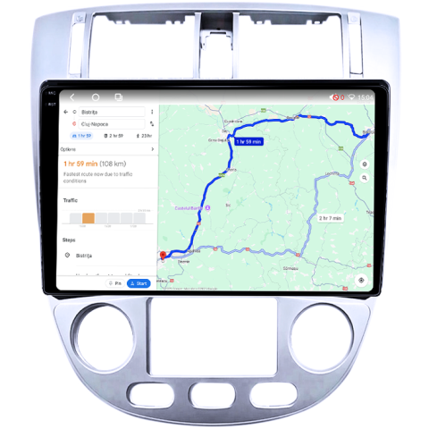 Navigatie dedicata Chevrolet Lacetti 2004-2013,4GB RAM 64GB ROM, Procesor Qualcomm Octacore, Android 14, Rezolutie 2K, Display QLED 9", DSP, Carplay&Android Auto, SIM 4G [5]