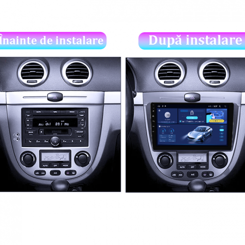 Navigatie dedicata Chevrolet Lacetti 2004-2013, 8GB RAM 128GB ROM, Octacore, Platforma TS18, Android 13, Display QLED 10”, Suporta camera 360º, DSP, Carplay&Android Auto, SIM 4G, Ventilator Activ [4]