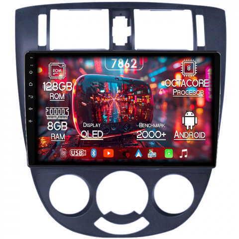 Lacetti Buick Excelle - Navigatie dedicata Chevrolet Lacetti 2004-2013, 8GB RAM 128GB ROM, Octacore, Platforma 7862,Android 13, Display QLED 9”, Suporta camera 360º, DSP, Carplay&Android Auto, SIM 4G, Ventilator Activ