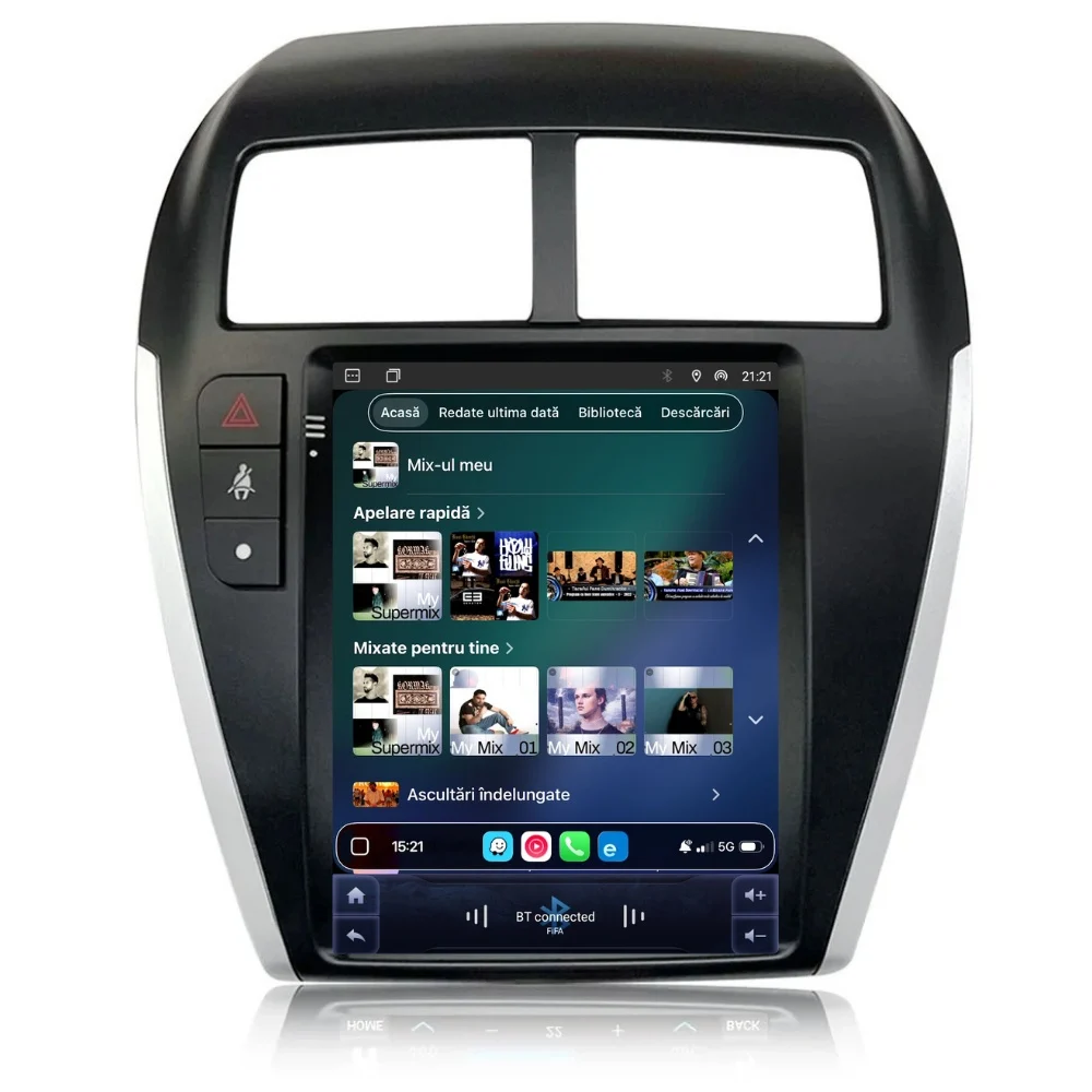 ASX 2010-2019 - Navigatie dedicata ASX 2010-2019 Tesla Style, 4GB RAM 64GB ROM, ANDROID 13, Carplay&Android Auto, 9.7 inch, Internet, Aplicatii, Waze