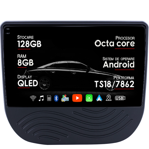 Malibu XL 2016-2018 - Navigatie dedicata Chevrolet Malibu XL 2016-2018,8GB RAM 128GB ROM, Octacore, Platforma TS18, Android 13, Display QLED 9”, Suporta camera 360º, DSP, Carplay&Android Auto, SIM 4G, Ventilator Activ