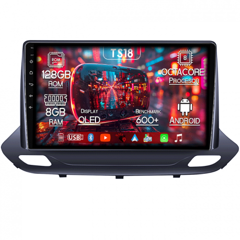 Menlo 2020 -2022 - Navigatie dedicata Chevrolet Menlo 2020-2022, 8GB RAM 128GB ROM, Octacore, Platforma TS18, Android 13, Display QLED 9”, Suporta camera 360º, DSP, Carplay&Android Auto, SIM 4G, Ventilator Activ