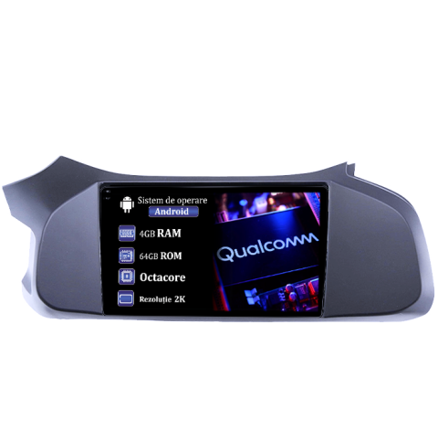 Onix 2012-2019 - Navigatie dedicata Chevrolet Onix 2012-2019, 4GB RAM 64GB ROM, Procesor Qualcomm Octacore, Android 14, Rezolutie 2K, Display QLED 9", DSP, Carplay&Android Auto, SIM 4G