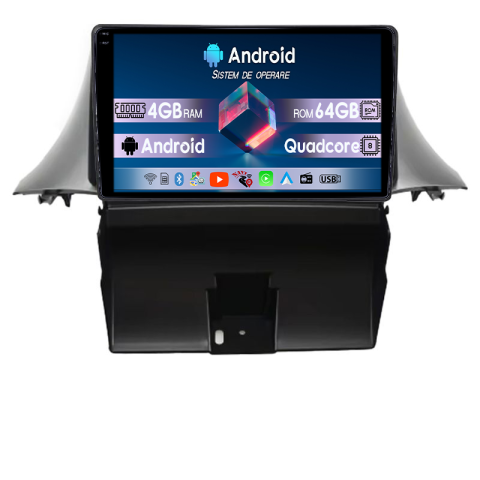 Orlando 2010-2018 - Navigatie dedicata Chevrolet Orlando 2010-2018, 4GB RAM 64GB ROM, Quadcore, Android 14, Display QLED  9", DSP, Carplay&Android Auto, Suport camere AHD