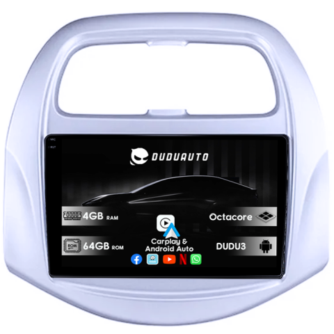 Navigatii Dedicate - Navigatie dedicata Chevrolet Spark Beat 2018-2020 DUDU3, 4GB RAM 64GB ROM, Octacore, Platforma 8581, Android, Display QLED 9", DSP, Carplay&AndroidAuto