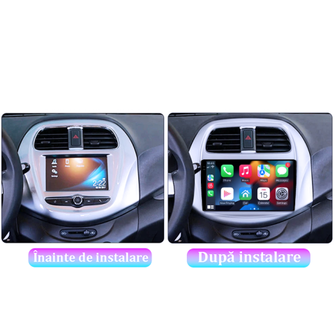 Navigatie dedicata Chevrolet Spark Beat 2018-2020, 4GB RAM 64GB ROM, Procesor Qualcomm Octacore, Android 14, Rezolutie 2K, Display QLED 9", DSP, Carplay&Android Auto, SIM 4G [4]