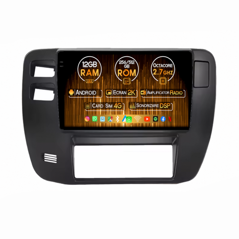 Navigatii Dedicate - Navigatie dedicata Nissan Patrol Y61 1997-2005, Gri, 12GB RAM 256GB ROM, Android 14, Rezolutie 2K, Display QLED, 10", DSP, Carplay, Android Auto, Internet, Youtube, Waze, Wi Fi, USB