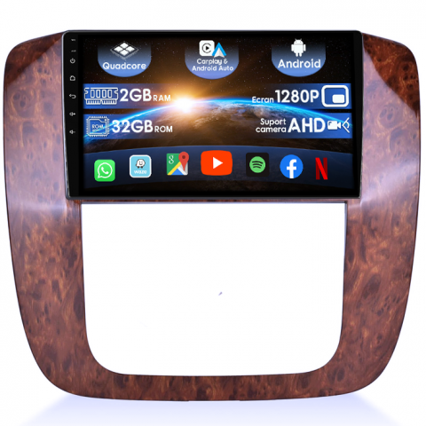 Tahoe 2012 - (Resigilata) Navigatie dedicata Chevrolet Tahoe 2012, 2GB RAM 32GB ROM, Quad Core, Display 9" IPS Full HD, Carplay&Android Auto, Android 14, Suport camere AHD