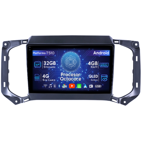 TrailBlazer 2017-2019 - Navigatie dedicata Chevrolet TrailBlazer 2017-2019, 4GB RAM 32GB ROM, Octacore, Android 14, Display QLED 1K 9", DSP, Carplay&Android Auto, SIM 4G, Bluetooth, Ventilator Activ