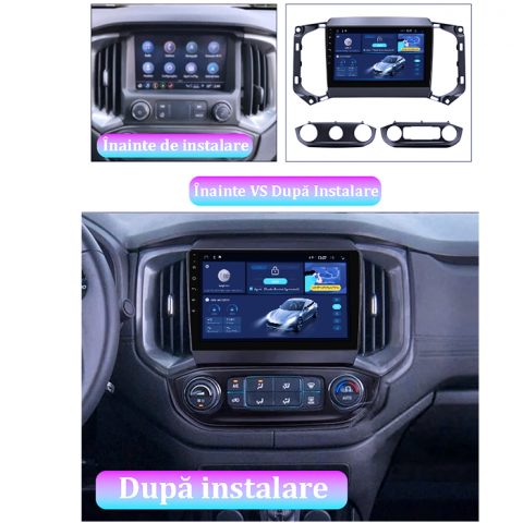 Navigatie dedicata Chevrolet TrailBlazer 2017-2019, 4GB RAM 32GB ROM, Octacore, Android 14, Display QLED 1K 9", DSP, Carplay&Android Auto, SIM 4G, Bluetooth, Ventilator Activ [4]