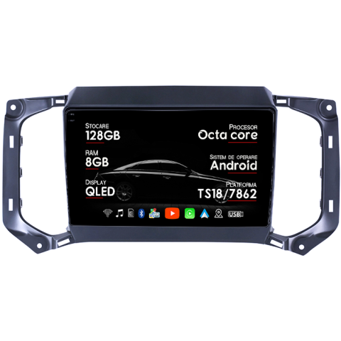 Navigatii Dedicate - Navigatie dedicata Chevrolet TrailBlazer 2017-2019, 8GB RAM 128GB ROM, Octacore, Platforma TS18, Android 13, Display QLED 9”, Suporta camera 360º, DSP, Carplay&Android Auto, SIM 4G, Ventilator Activ