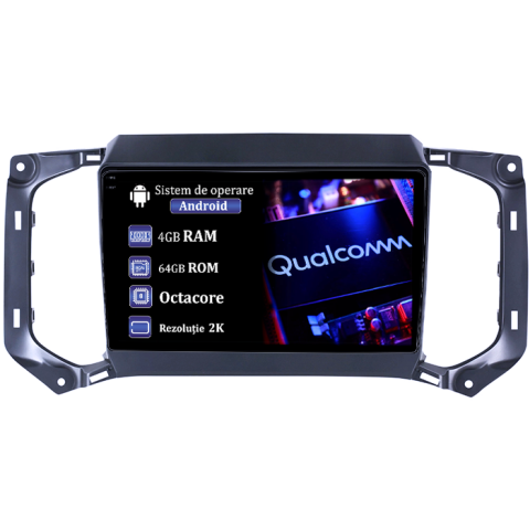 TrailBlazer 2017-2019 - Navigatie dedicata Chevrolet TrailBlazer 2017-2019,4GB RAM 64GB ROM, Procesor Qualcomm Octacore, Android 14, Rezolutie 2K, Display QLED 9", DSP, Carplay&Android Auto, SIM 4G