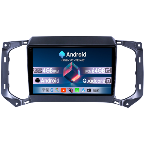 TrailBlazer 2017-2019 - Navigatie dedicata Chevrolet TrailBlazer 2017-2019, Android 14, Wireless Carplay si Android auto 4GB RAM 64GB ROM, Display QLED  9 inch, Microfon Extern, QLED