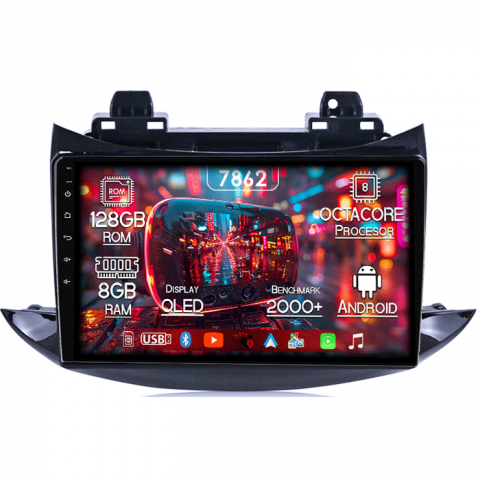 Trax 2013-2020 - Navigatie dedicata Chevrolet Trax 2013-2020, 8GB RAM 128GB ROM, Octacore, Platforma 7862,Android 13, Display QLED 9”, Suporta camera 360º, DSP, Carplay&Android Auto, SIM 4G, Ventilator Activ
