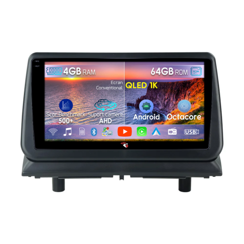Navigatii Dedicate - Navigatie dedicata Dodge Nitro 2006-2012, 4GB RAM 64GB ROM, Octacore, Android 14, Display QLED 9", DSP, Carplay&Android Auto, SIM 4G, Ventilator Activ