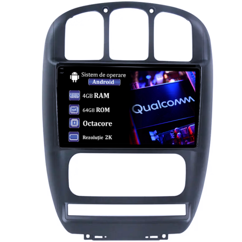 Dodge Caravan 2000-2007 - Navigatie dedicata Dodge Caravan 2000-2007, 4GB RAM 64GB ROM, Procesor Qualcomm Octacore, Android 15, Rezolutie 2K, Display QLED 9", DSP, Carplay&Android Auto, SIM