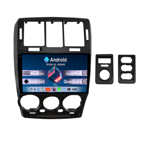 GETZ 2002-2011 - Navigatie dedicata Hyundai Getz 2002-2011, 4GB RAM 64GB ROM, Quadcore, Android 14, Display QLED  9", DSP, Carplay&Android Auto, Suport camere AHD