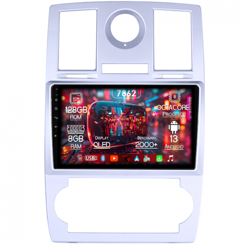 CHRYSLER - Navigatie dedicata Chrysler 300C 2004-2011, 8GB RAM 128GB ROM, Octacore, Platforma 7862,Android 13, Display QLED 9”, Suporta camera 360º, DSP, Carplay&Android Auto, SIM 4G, Ventilator Activ