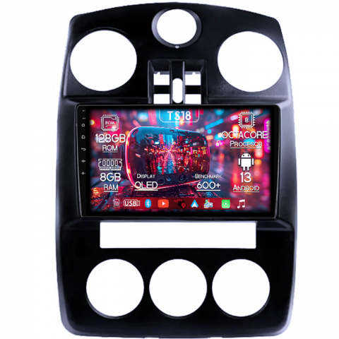 CHRYSLER - Navigatie dedicata PT Cruiser 2005-2010, 8GB RAM 128GB ROM, Octacore, Platforma TS18, Android 13, Display QLED 9”, Suporta camera 360º, DSP, Carplay&Android Auto, SIM 4G, Ventilator Activ