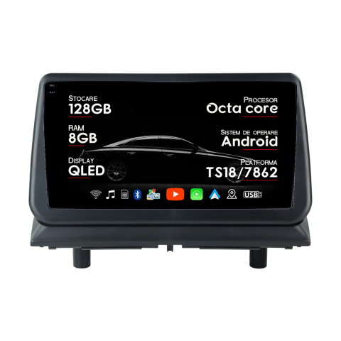 Navigatii Dedicate - Navigatie dedicata Dodge Nitro 2006-2012, 8GB RAM 128GB ROM, Octacore, Platforma TS18, Android 14, Display QLED 9", Suporta camera 360", DSP, Carplay&AndroidAuto