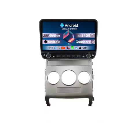 Veracruz IX55 2006-2015 - Navigatie dedicata Hyundai Veracruz IX55 2006-2015 Tesla Cu Butoane Rotative Model 2024, 4GB RAM 64GB ROM, Procesor Quadcore, Android 14, Display QLED 10", DSP, Carplay&AndroidAuto