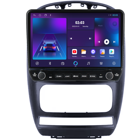 Navigatie dedicata Chrysler Pacifica 2006-2012/Dodge Caravan, Tesla cu butoane rotative model 2024, 4GB RAM 64GB ROM, Procesor Quadcore, Android 14, Display QLED 10", DSP, Carplay&Android Auto [4]
