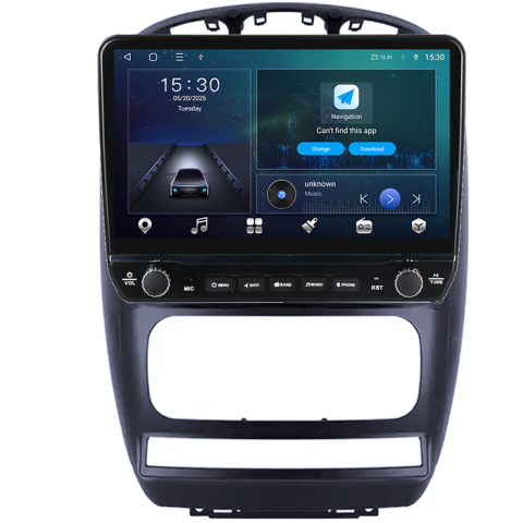 Navigatie dedicata Chrysler Pacifica 2006-2012/Dodge Caravan, Tesla cu butoane rotative model 2024, 4GB RAM 64GB ROM, Procesor Quadcore, Android 14, Display QLED 10", DSP, Carplay&Android Auto [5]