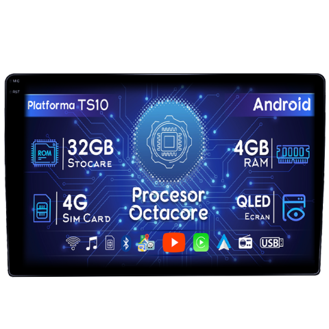 Citroen - Navigatie dedicata Citroen Berlingo 2008-2009, 4GB RAM 32GB ROM, Octacore, Android 14, Display QLED 1K 9", DSP, Carplay&Android Auto, SIM 4G, Bluetooth, Ventilator Activ