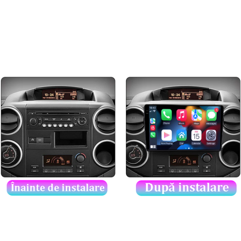 Navigatie dedicata Citroen Berlingo 2008-2019, 4GB RAM 64GB ROM, Procesor Qualcomm Octacore, Android 14, Rezolutie 2K, Display QLED 9", DSP, Carplay&Android Auto, SIM 4G [6]