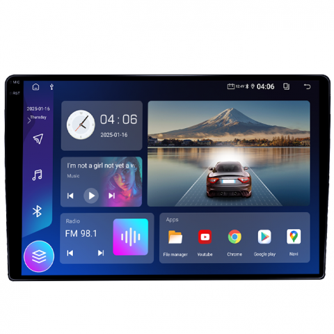 Navigatie dedicata Citroen Berlingo 2008-2019, 4GB RAM 64GB ROM, Quadcore, Android 14, Display QLED 1K 9", DSP, Carplay&Android Auto, Suport camere AHD [1]