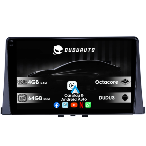 Navigatii Dedicate - Navigatie dedicata Citroen Berlingo 2018-2020 DUDU3, 4GB RAM 64GB ROM, Octacore, Platforma 8581, Android, Display QLED 9", DSP, Carplay&AndroidAuto