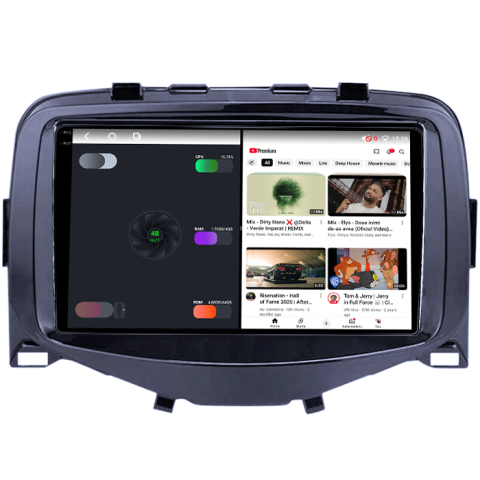 Navigatie dedicata Citroen C1 2016, 4GB RAM 64GB ROM, Procesor Qualcomm Octacore, Android 14, Rezolutie 2K, Display QLED 9", DSP, Carplay&Android Auto, SIM 4G [4]