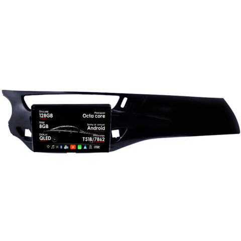 Navigatii Dedicate - Navigatie dedicata Citroen C3 2 2009-2016, 8GB RAM 128GB ROM, Octacore, Platforma TS18, Android 14, Display QLED 9”, Suporta camera 360º, DSP, Carplay&Android Auto, SIM 4G, Ventilator Activ