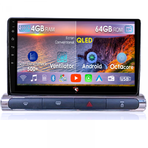 Citroen - Navigatie dedicata Citroen C3 2018-2023, 4GB RAM 64GB ROM, Octacore, Android 13, Display QLED 9", DSP, Carplay, Android Auto, Internet, Youtube, Waze, WIFI, Bluetooth