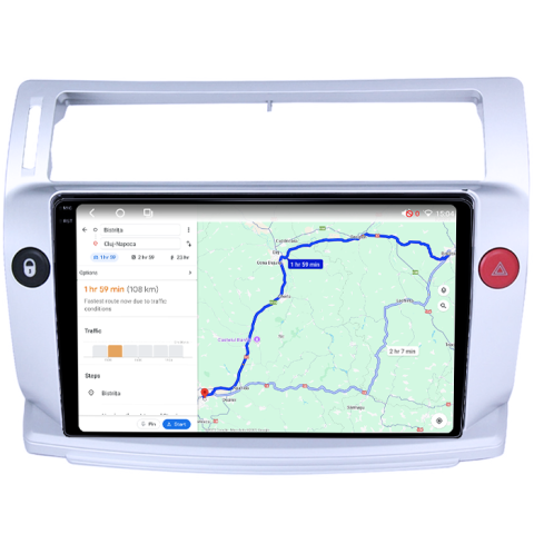 Navigatie dedicata Citroen C4 2004-2014, 4GB RAM 64GB ROM, Procesor Qualcomm Octacore, Android 14, Rezolutie 2K, Display QLED 9", DSP, Carplay&Android Auto, SIM 4G [5]