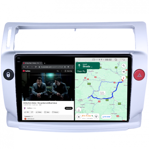 Navigatie dedicata Citroen C4 2004-2014, 4GB RAM 64GB ROM, Quadcore, Android 14, Display QLED 1K 9", DSP, Carplay&Android Auto, Suport camere AHD [3]