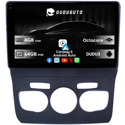 Navigatii Dedicate - Navigatie dedicata Citroen C4L 2013-2016 DUDU3, 4GB RAM 64GB ROM, Octacore, Platforma 8581, Android, Display QLED 10", DSP, Carplay&AndroidAuto