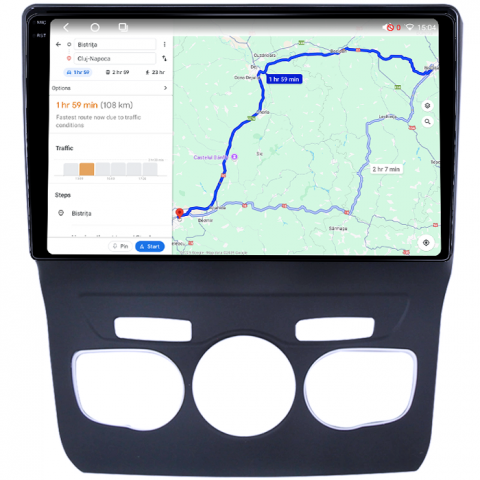 Navigatie dedicata Citroen C4L 2013-2016, 4GB RAM 64GB ROM, Octacore, Android 14, Display QLED 1K 10", Carplay&Android Auto, SIM 4G, Ventilator Activ [4]