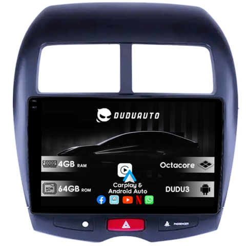 Navigatii Dedicate - Navigatie dedicata Peugeot 4008 DUDU3, 4GB RAM 64GB ROM, Octacore, Platforma 8581, Android, Display QLED 10", DSP, Carplay&AndroidAuto