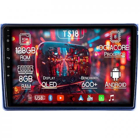 Citroen - Navigatie dedicata Citroen C5 2008-2017, 8GB RAM 128GB ROM, Octacore, Platforma 7862,Android 14, Display QLED 9”, Suporta camera 360º, DSP, Carplay&Android Auto, SIM 4G, Ventilator Activ