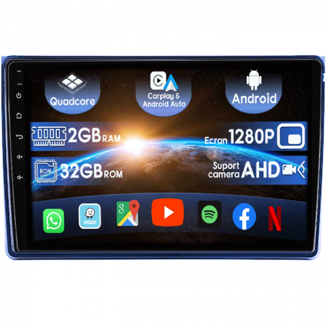 C5 2008-2017 - (Resigilata) Navigatie dedicata Citroen C5 2008-2017, 2GB RAM 32GB ROM, Quad Core, Display 10" IPS Full HD, Carplay&Android Auto, Android 14, Suport camere AHD