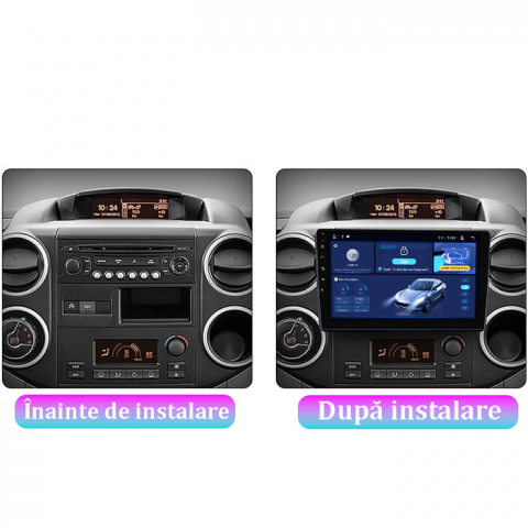 Navigatie dedicata Citroen C5 2009, 8GB RAM 128GB ROM, Octacore, Platforma TS18, Android 13, Display QLED 10”, Suporta camera 360º, DSP, Carplay&Android Auto, SIM 4G, Ventilator Activ [4]