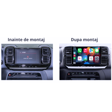 Navigatie dedicata Citroen C5 Aircross 2018+, 4GB RAM 64GB ROM, Procesor Qualcomm Octacore, Android 14, Rezolutie 2K, Display QLED 9", DSP, Carplay&Android Auto, SIM 4G [6]
