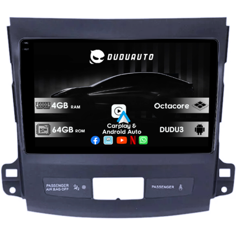 Navigatii Dedicate - Navigatie dedicata Mitsubishi Outlander 2005-2011 DUDU3, 4GB RAM 64GB ROM, Octacore, Platforma 8581, Android, Display QLED 9", DSP, Carplay&AndroidAuto