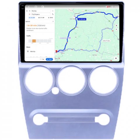 Navigatie dedicata Citroen Elysee 2008-2014, 4GB RAM 64GB ROM, Octacore, Android 14, Display QLED 1K 9", Carplay&Android Auto, SIM 4G, Ventilator Activ [3]